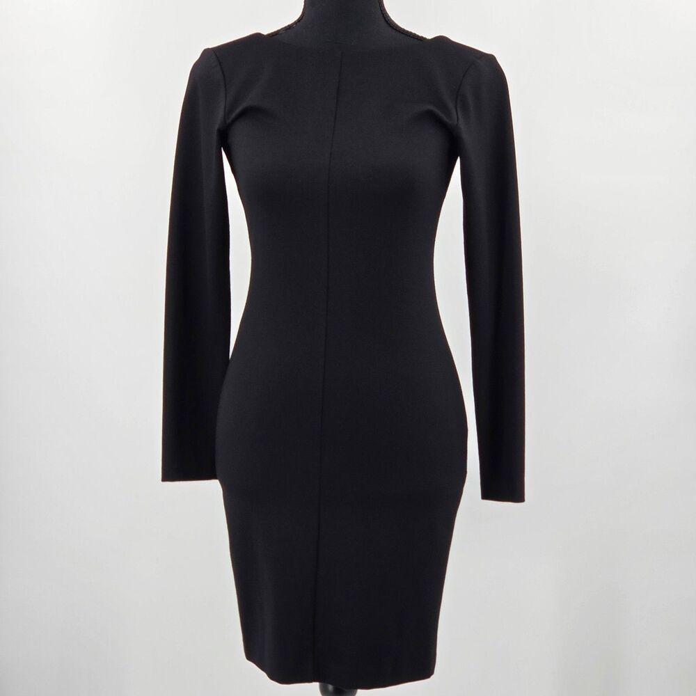Amanda Uprichard Black Dress Size XS / P Chic LBD Whimsigoth Goth Date Night